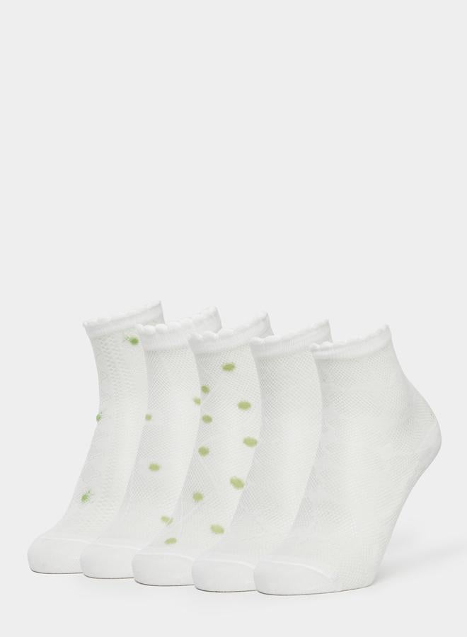 ستايلي طقم 5 أزواج جوارب كاحل - Image 1